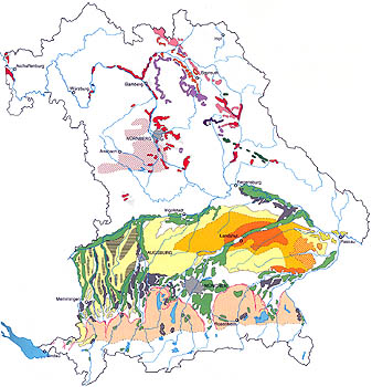 geologische Karte (Bayern)